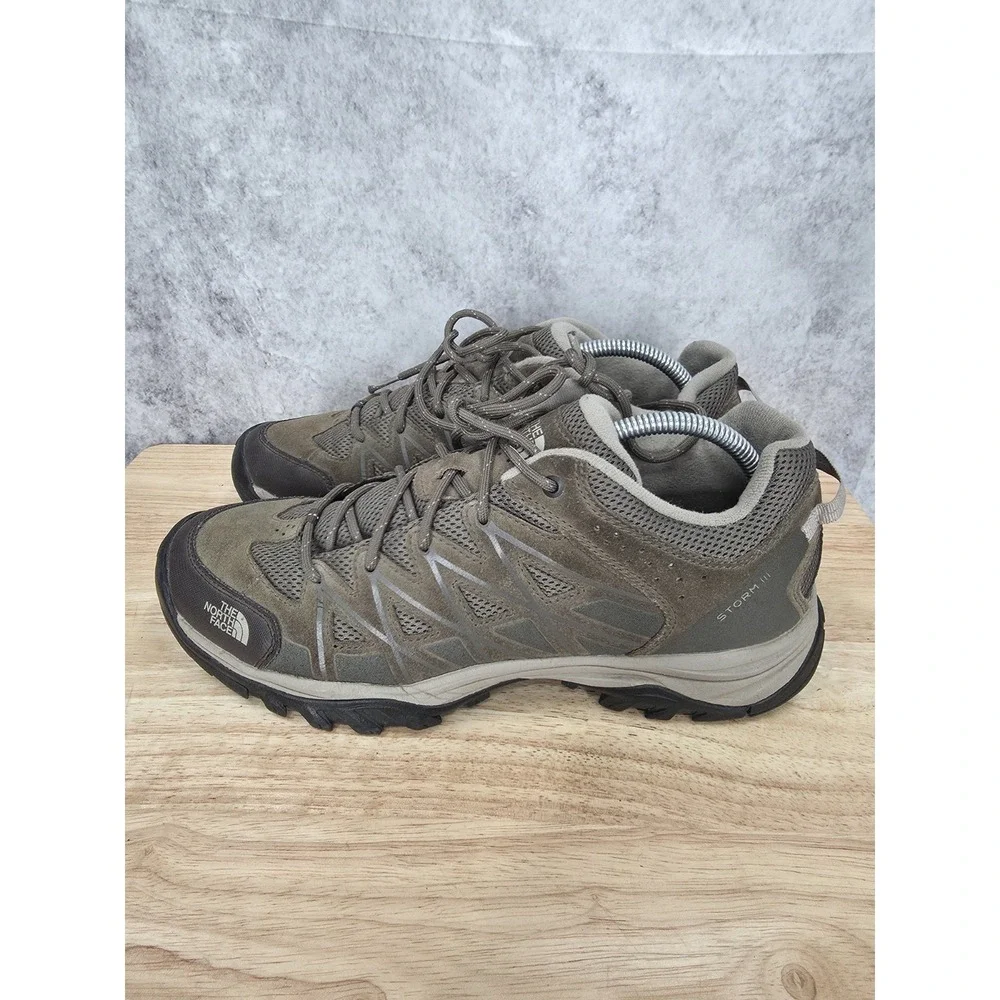The North Face Storm III Hiking Shoes Mens 9.5 Brown Waterproof Trail Outdoors